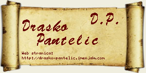 Draško Pantelić vizit kartica